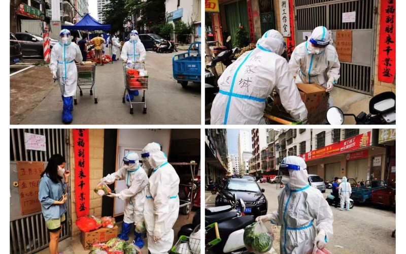 海南高速抗疫志愿者三亚崖州分队：齐心战“疫”，不服“暑”