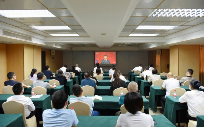 海南高速党委组织收看党的二十大开幕盛况