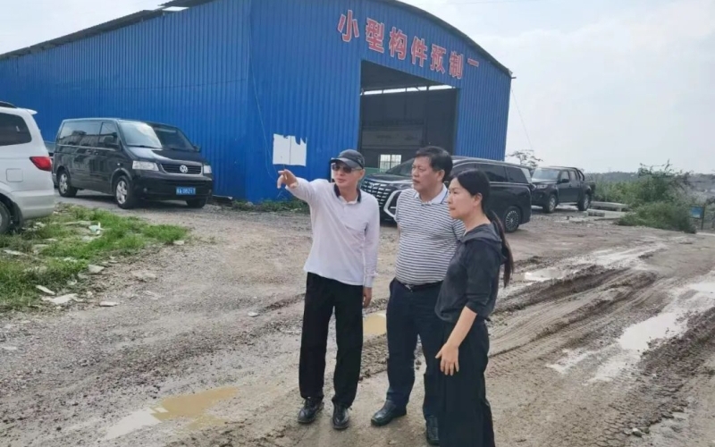 姚伟庆带队到建材业务一线开展调研