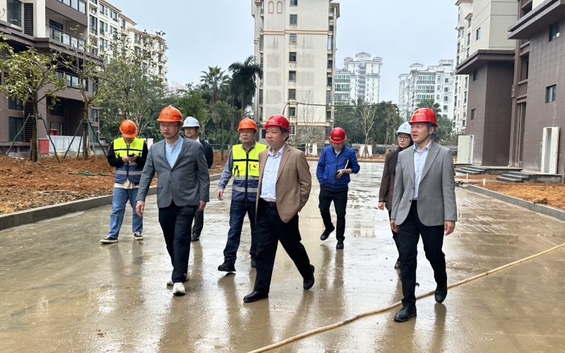 琼海市住建局一行到琼海嘉浪雅居项目调研