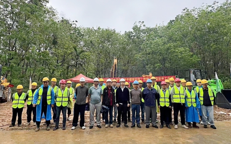 省道S336吉营线改建工程正式开工 助力自贸港中部交通升级